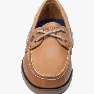New Sperry Top-Sider Men's 2-Eye Leather Boat Shoes, Size 11 (Nutmeg Brown)